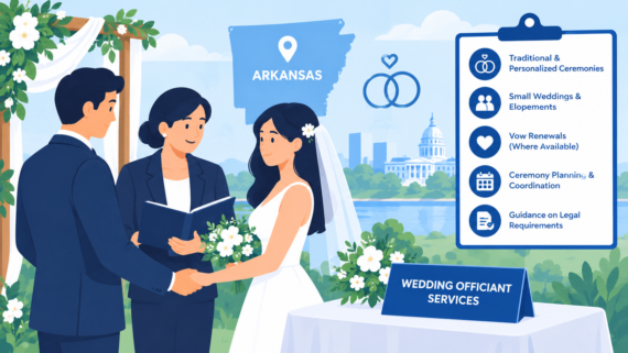Book a Wedding Officiant in Arkansas